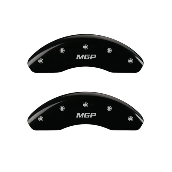 MGP Caliper Covers 32004SMGPRD MGP Engraved Caliper Cover with Red Powder Coat Finish and Silver Characters, Set of 4 